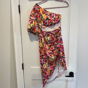 One Shoulder MIDI Dress